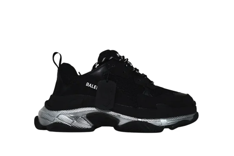 TRIPLE S SNEKAER "Black Silver"
