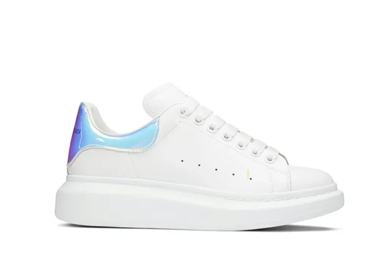 ALEXANDER MCQUEEN  LEATHER PLATFORM TRAINERS SNEAKERS-LASER