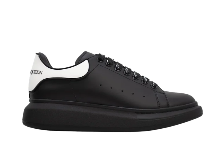 ALEXANDER MCQUEEN SHOW LEATHER PLATFORM TRAINERS - BLACK