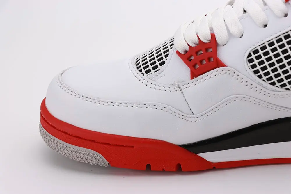 the white and red toe