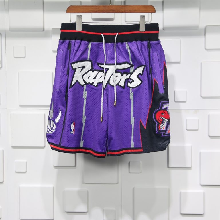 TORONTO RAPTORS PURPLE BASKETBALL JUST DON SHORTS REPLICA