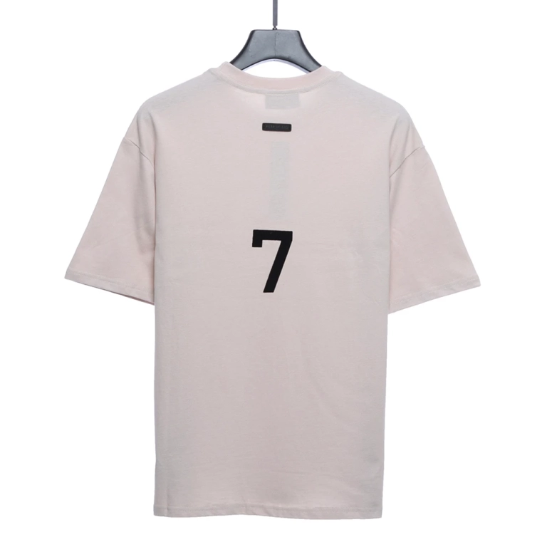 Mainline flocked word 7 T-shirt(Black/Blue/Beige/Red)