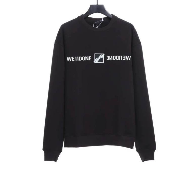 Mirrored Silicone Letter Sweatshirt
