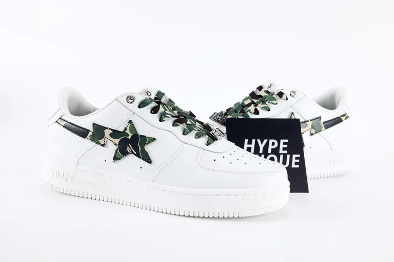 BapeSta Green Camouflage Logo AF 1