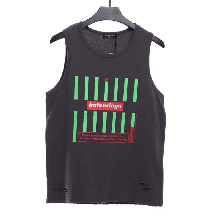 Barcode Ripped Vest
