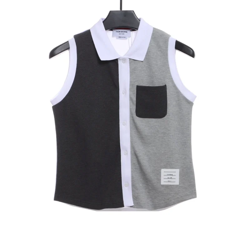 Preppy Color Block Short Sleeves