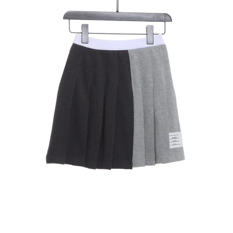 Preppy Color Block Skirt