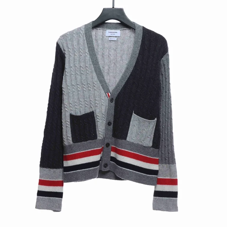 Rough Cross Flower V-Neck Cardigan