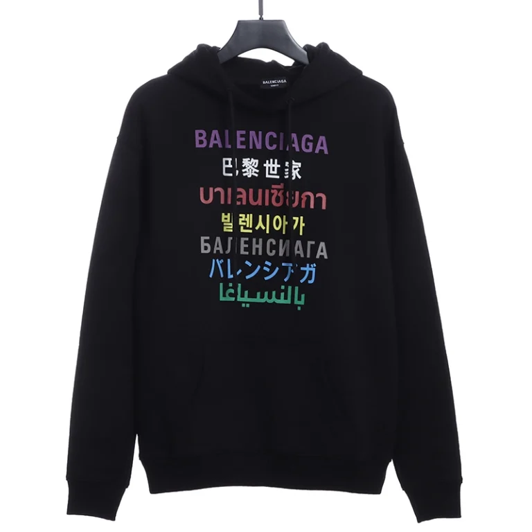 Multilingual hoodie Replica