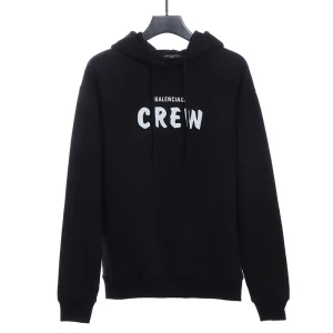 CREW slogan print hoodie Replica