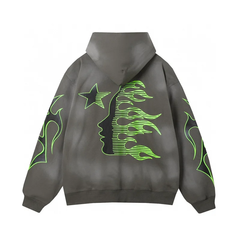 Hellstar Starry Night Hoodie Camouflage Gray