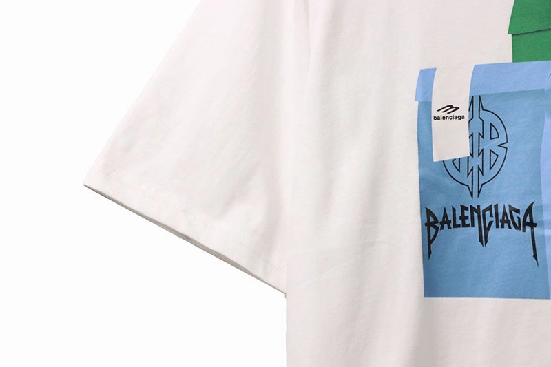 Balenciaga Colorful Bag Logo Print T-Shirt