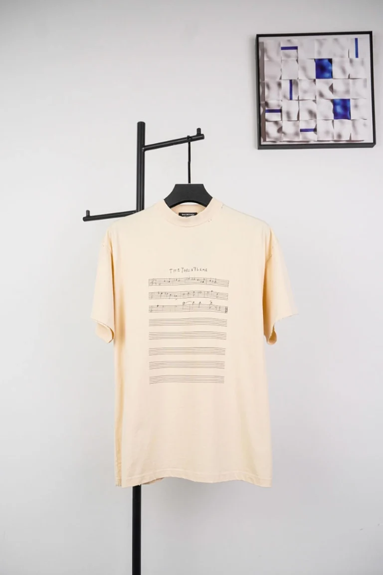 Balenciaga Music Note Print T-Shirt