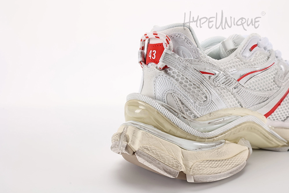 Heel of right shoe