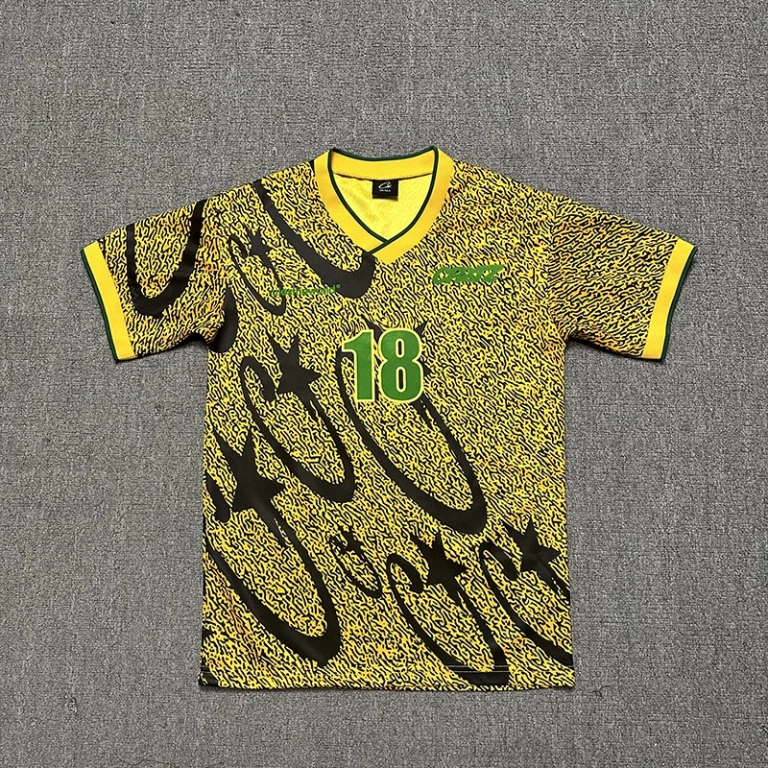 Corteiz Carni Stellations Football Jersey 'Yellow'