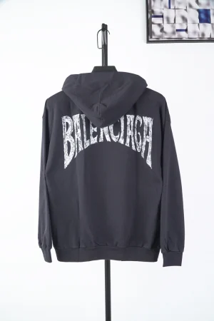 Balenciaga Back Logo Print Hoodie