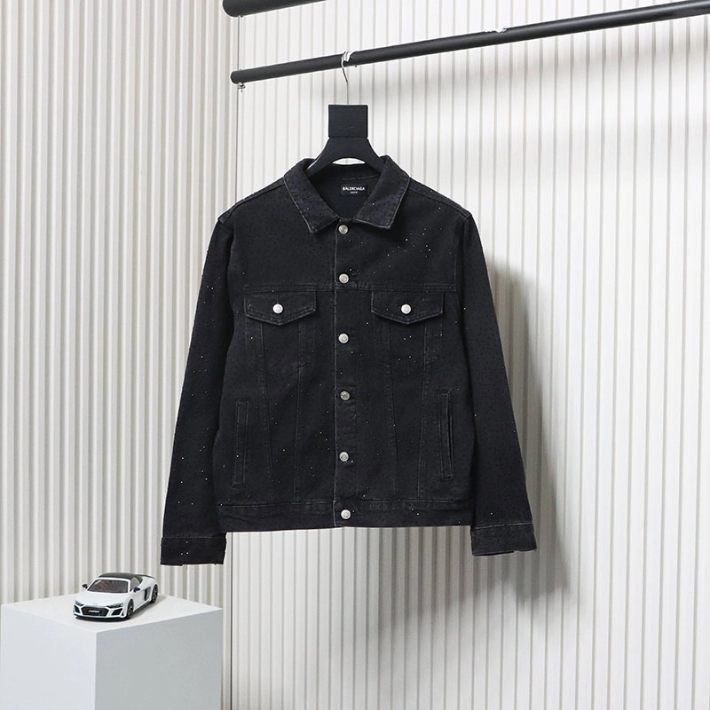Diamond-Covered Denim Jacket - Image 10