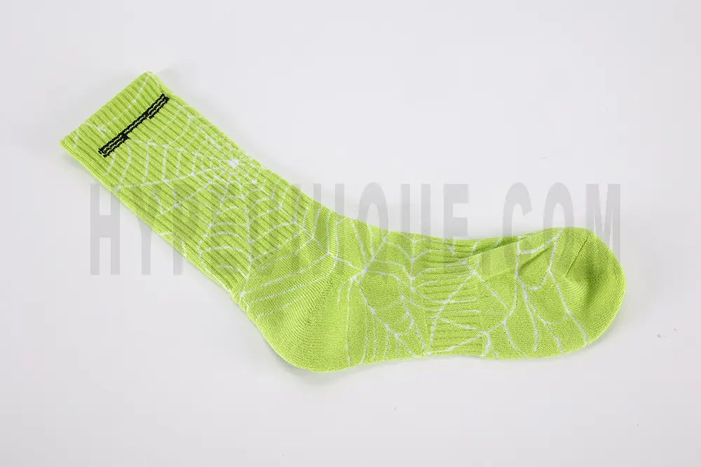 Sp5der All Over Print Socks 'Green' Replica - Image 6