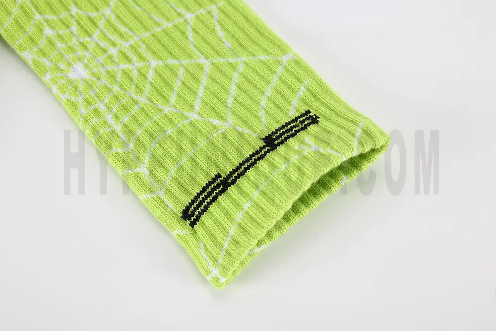 Sp5der All Over Print Socks 'Green' Replica - Image 5