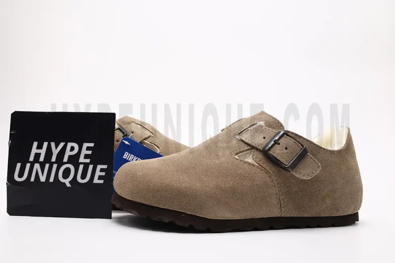 BK London Shearling Suede Leather Camel