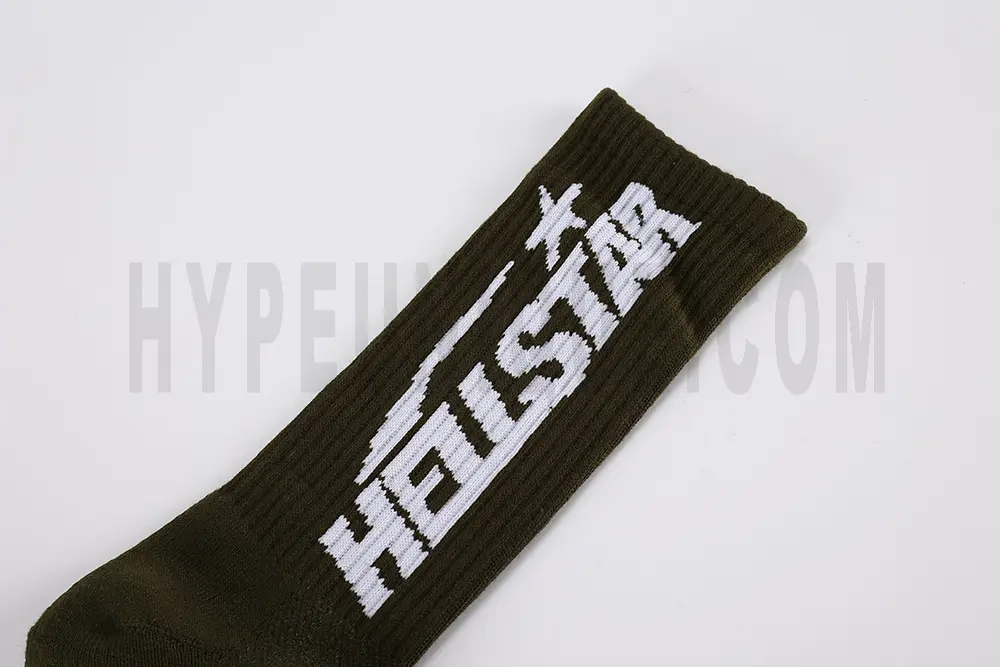 Hellstar Logo Socks Brown