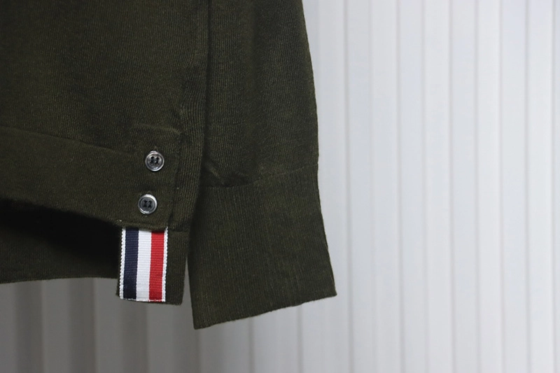 TB 4-Bar Wool Lapel Sweater Cardigan