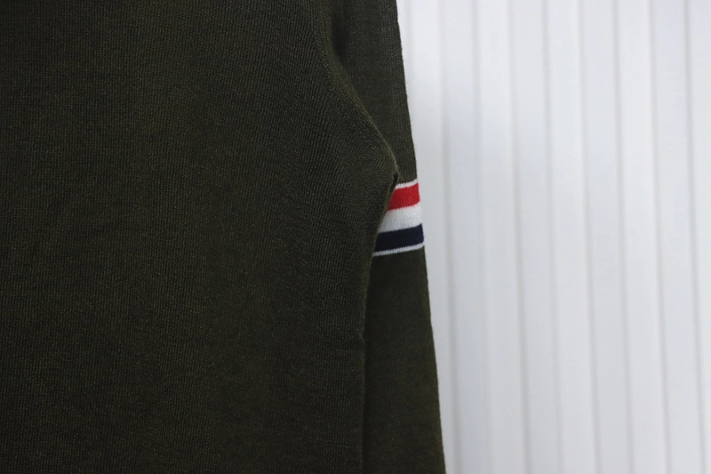 TB 4-Bar Wool Lapel Sweater Cardigan