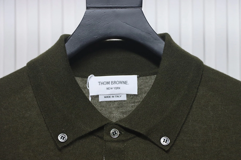 TB 4-Bar Wool Lapel Sweater Cardigan