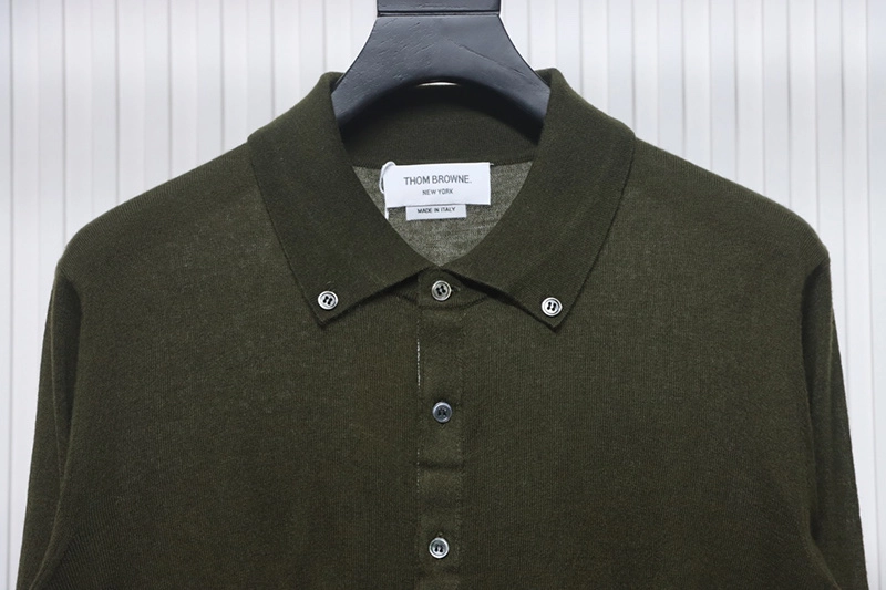 TB 4-Bar Wool Lapel Sweater Cardigan