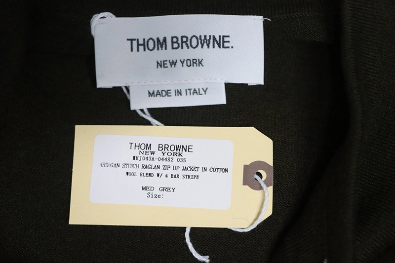 TB 4-Bar Wool Lapel Sweater Cardigan