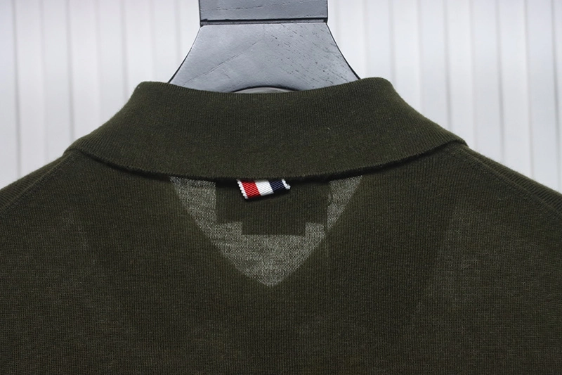 TB 4-Bar Wool Lapel Sweater Cardigan