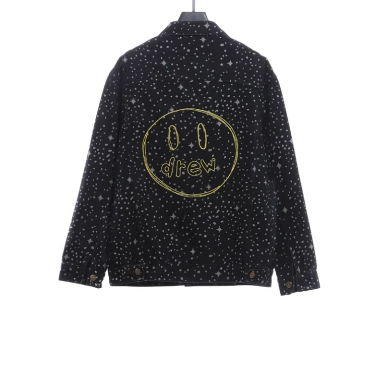 Splash ink denim jacket