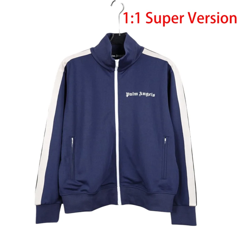 [1:1 Super Version] Palm Angels Classic Track Jacket 'Navy Blue/White'