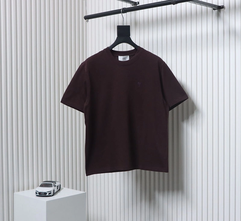 AMI 25SS Embroidered Heart T-Shirt