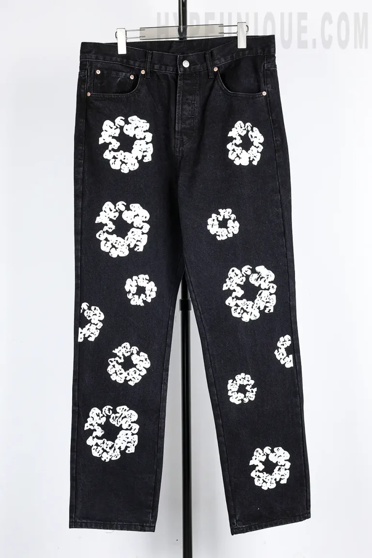 Denim Tears Kapok Print High Quality Jeans ‘Black’