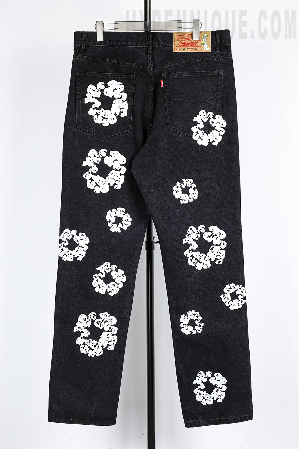 Denim Tears Kapok Print High Quality Jeans ‘Black’