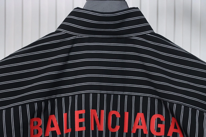 Paris Red Letter Striped Shirt