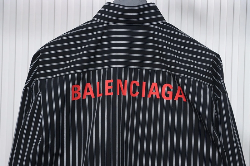 Paris Red Letter Striped Shirt