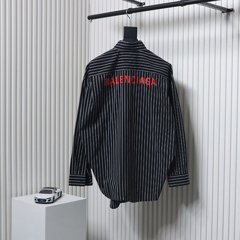 Paris Red Letter Striped Shirt