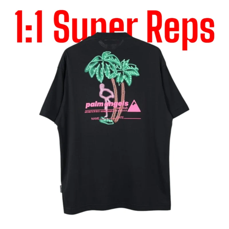 Palm Angels PA Ski Club T-Shirt 'Black/Multicolor'