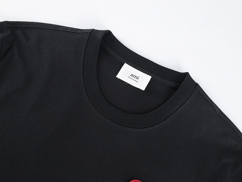 AMI Embroidered Heart T-Shirt