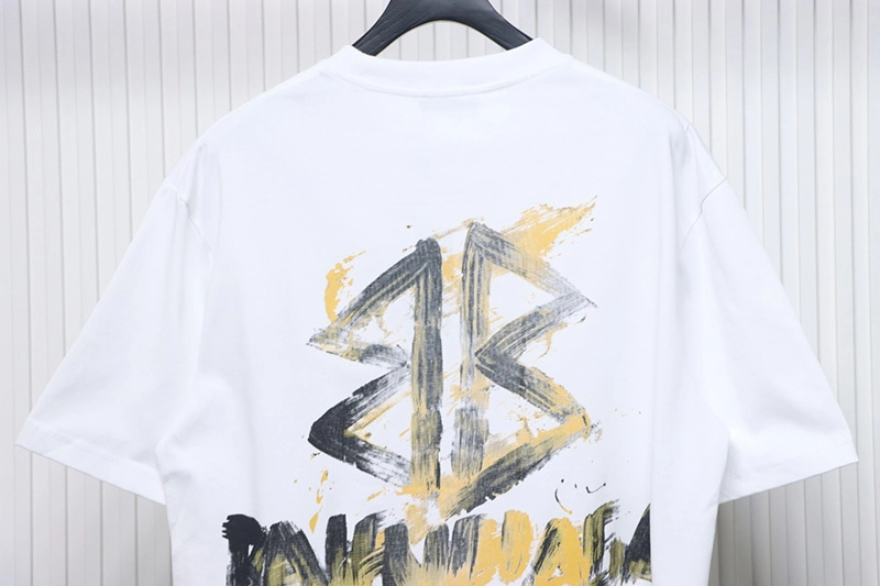 Hand-Painted Double B Printed T-Shirt