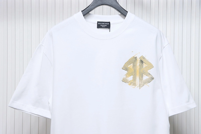 Hand-Painted Double B Printed T-Shirt
