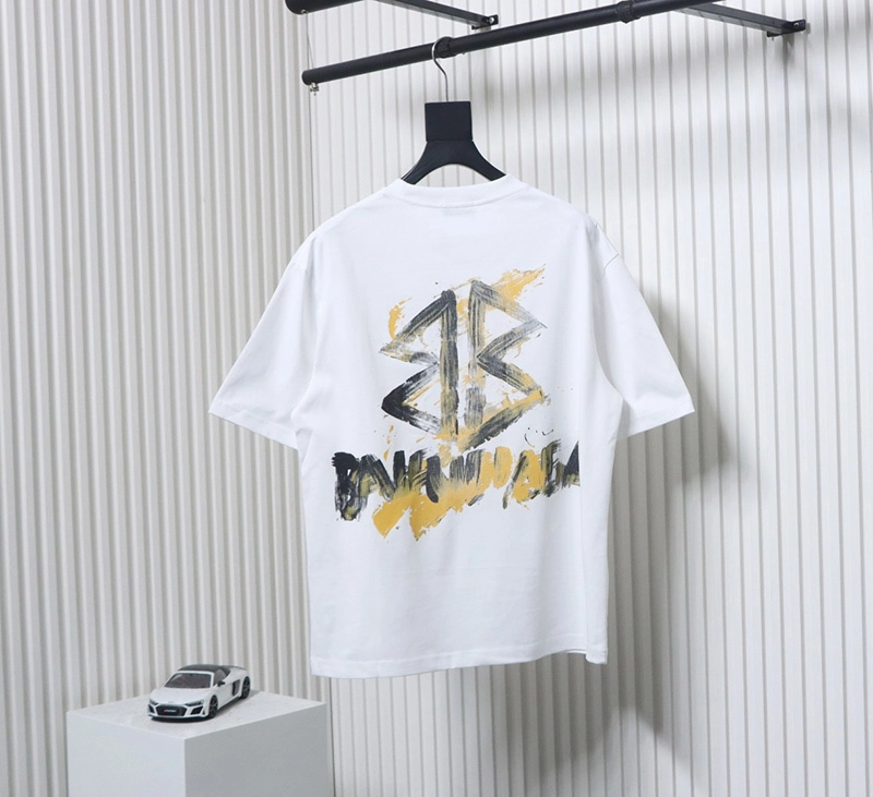 Hand-Painted Double B Printed T-Shirt