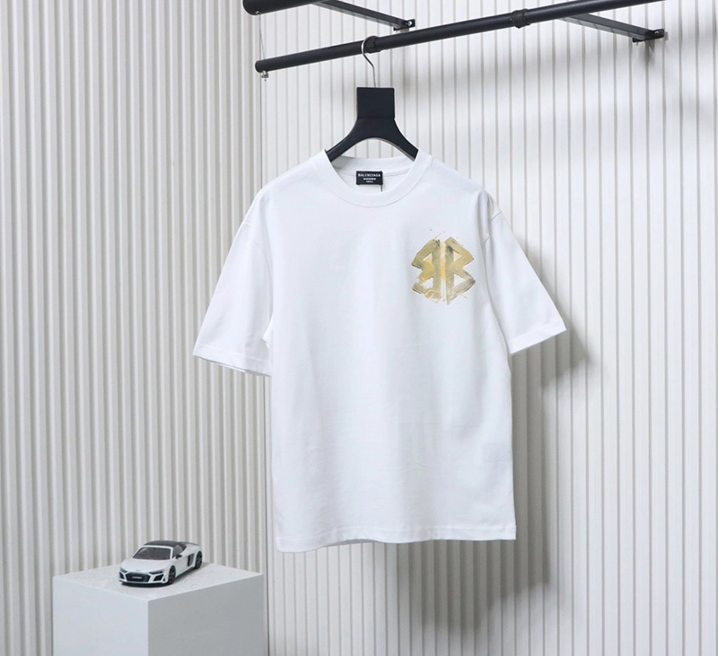 Hand-Painted Double B Printed T-Shirt