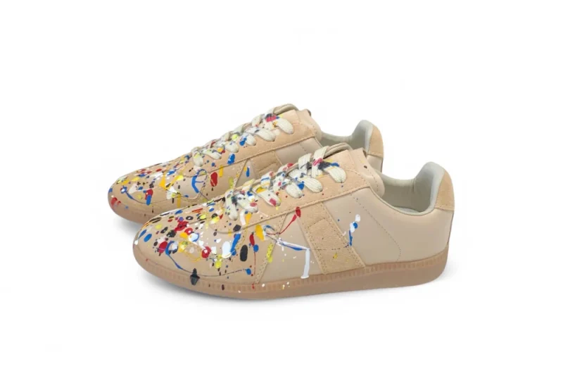 MM Mm6 German Training Graffiti Ink Splash Beige