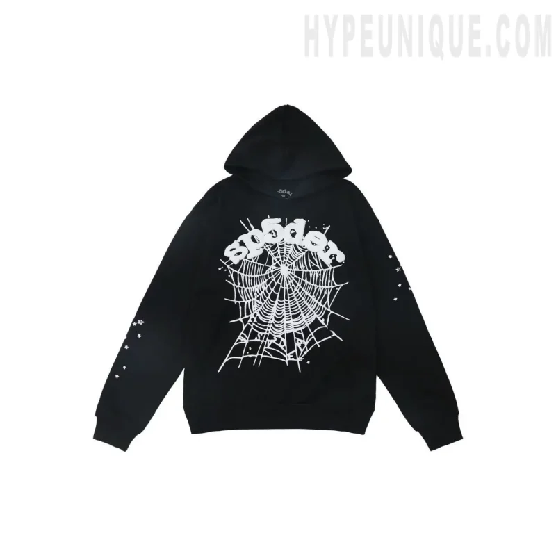 Sp5der OG Web Hoodie Black Reps