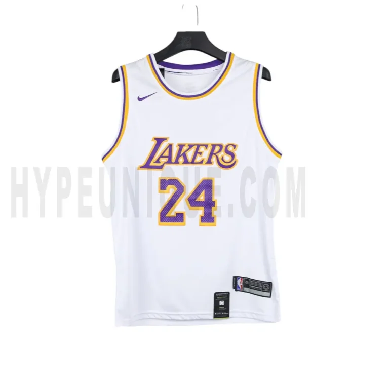 75th Anniversary Los Angeles Lakets White Round Collar #24 NBA Jersey-311