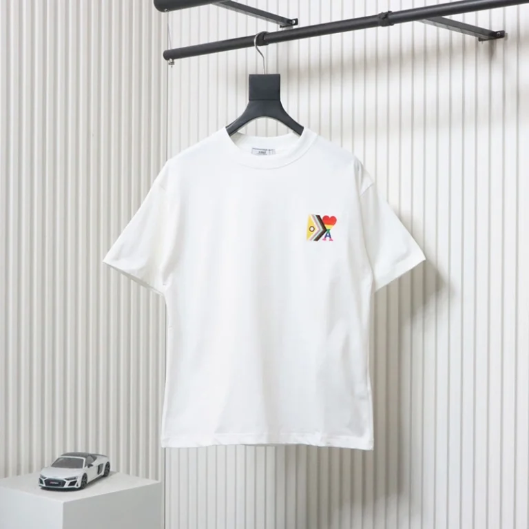 AMI Rainbow Series Embroidered T-Shirt