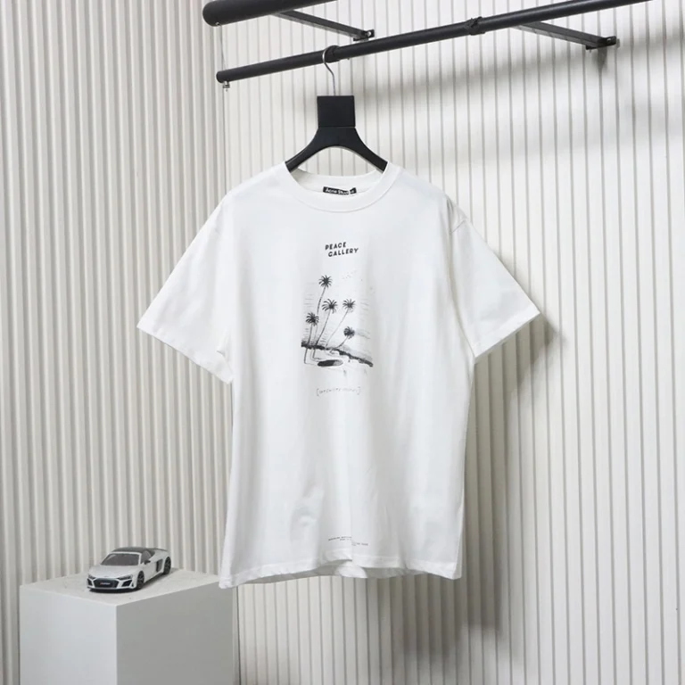 Acne Coconut Beach Printed Logo T-Shirt